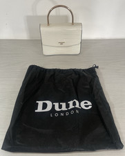 Dune Handbag Bag White Gold Crossbody Snake Skin Small Party Formal Top Handle