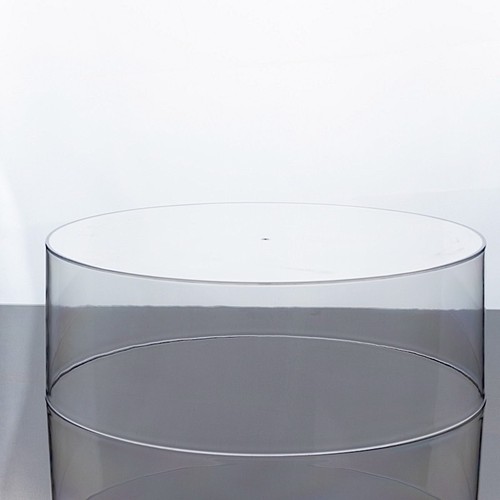 Clear round acrylic cake - round,