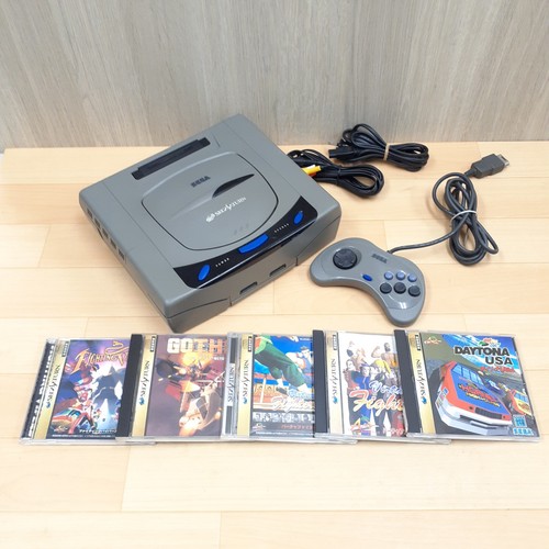 Sega saturn gray console - sega,