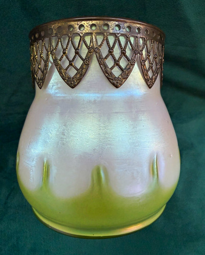 Art nouveau iridescent glass - art,