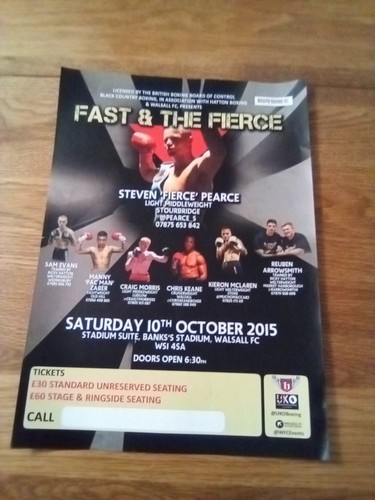 Boxing handbill - boxing,