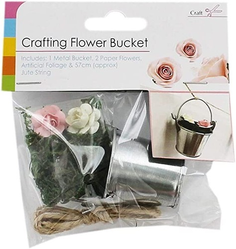 Crafting flowers buckets diy - crafting,