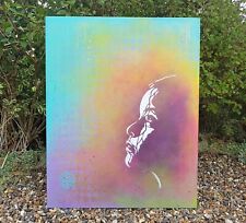 Christian Guemy aka C215 Original Large Stencil & Spraypaint on Wood 2007