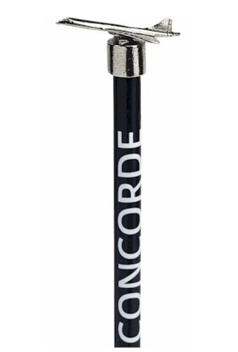 Concorde pewter pencil topper - pewter,