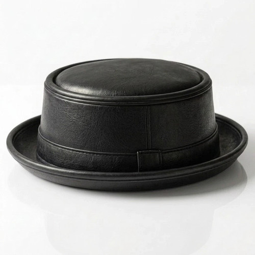 Handmade black leather pork - handmade,
