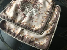 VINTAGE Pair of Brown Floral
