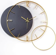 Black and Gold Wall Clock –