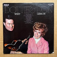 DOTTIE WEST AND DON GIBSON DOTTIE AND DON LP 1969 - nice copy with corner cut to