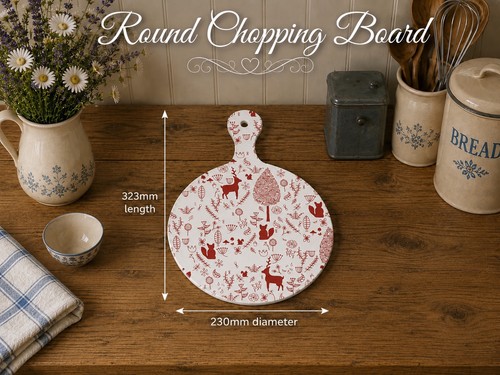 Melamine round chopping board - round,