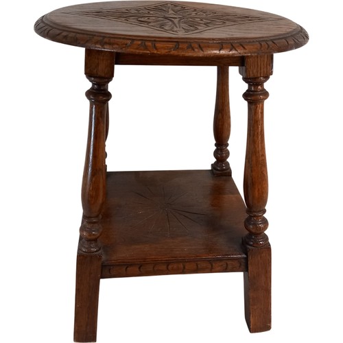 Vintage wooden side table - vintage,
