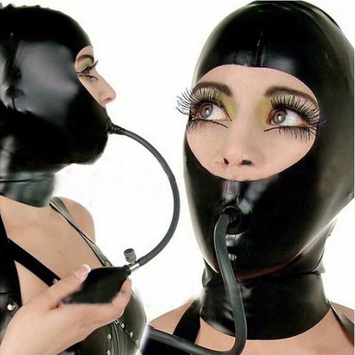 Unisex latex hood - latex, rubber