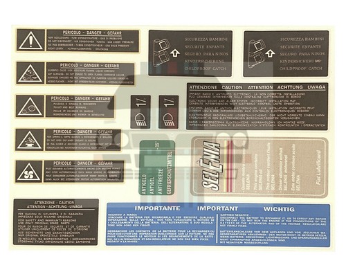 Under bonnet decal - under, lancia