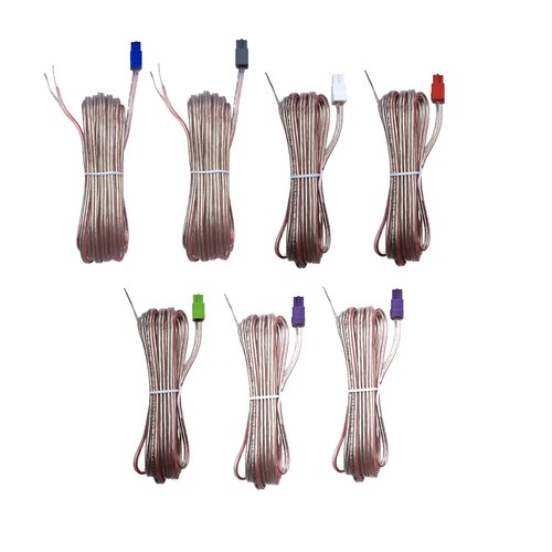 Red gray speaker wires - red,