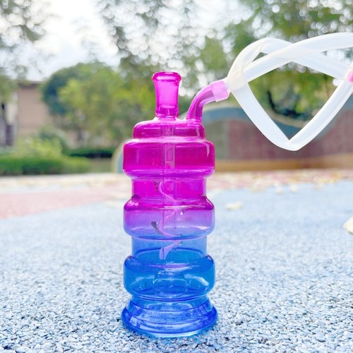 Purple blue glass bong - 4.7",
