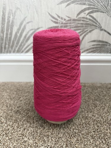 Pink cotton machine knitting