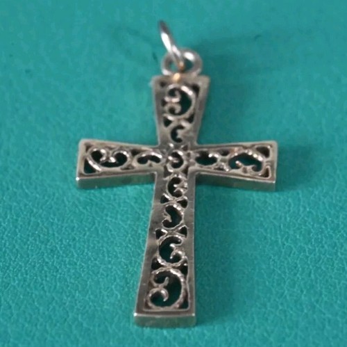 Antique 9ct cross pendant - antique,