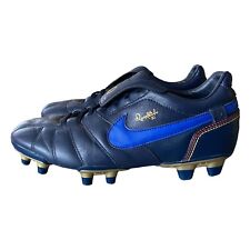 Nike Tiempo R10 Ronaldinho Guri FG 315286-447 Blue Men's Size UK 6 EU 39 EXC CON