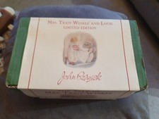 Beswick Beatrix Potter Mrs Tiggy-winkle and Lucie Tableau Figurine Mint Box RARE