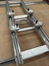 Slab Flattening, Router surfacing facing jig, Router sled, linear rail