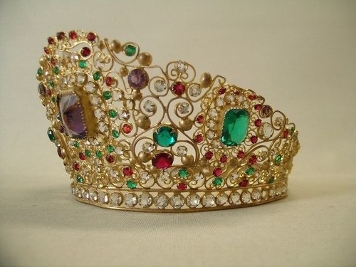 Antique xxl gilted crown for - antique,