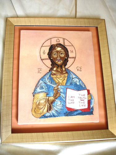 Vintage embroidered religious - vintage,