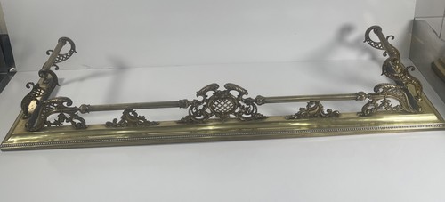 Victorian brass fireplace - victorian,