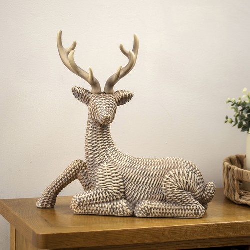 Natural wicker effect lying - natural,