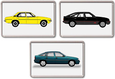 FRIDGE MAGNET - VAUXHALL CAVALIER SELECTION - Large Acrylic, Classic, Car