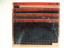 4 Genuine SUZUKI Factory Parts Catalogue Microfiche Sheet  for GT125 - 1977-1979