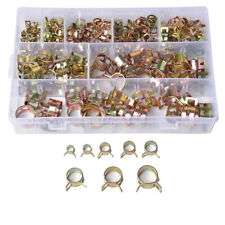 Car Spring Clip Fuel Line Hose Clip Water Pipe Air Tube Clamp Fastener 160Pcs