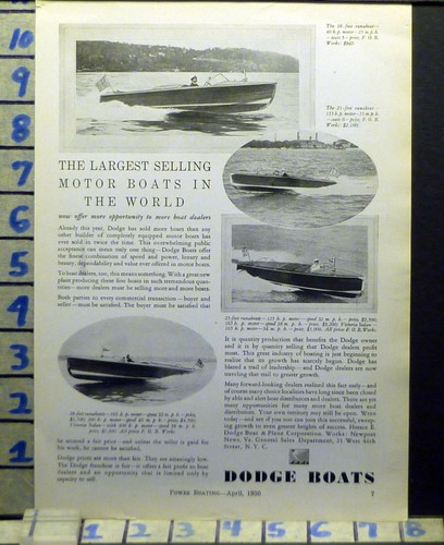 1930 dodge power boats - power,