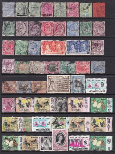 100 old british straits - british,