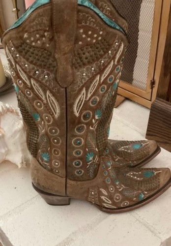 Corral womens brown leather - brown,