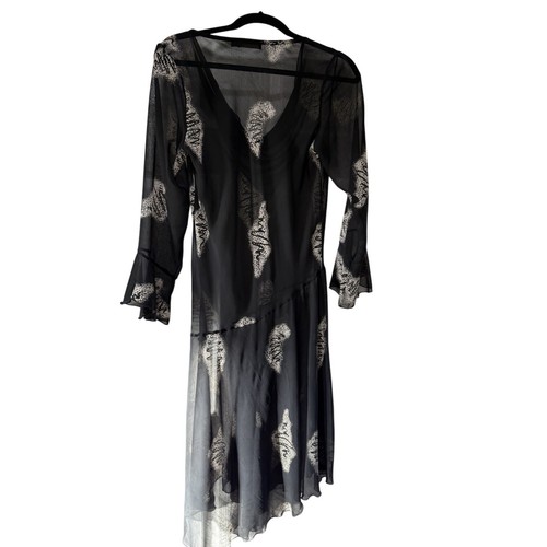 Picadilly black white sheer - &,