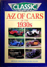 A-Z of Cars of the 1930s by Gillies, Mark Paperback Book The Cheap Fast Free