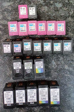 Bundle / Joblot Of Genuine EMPTY/used Canon HP printer Cartridges (*23)