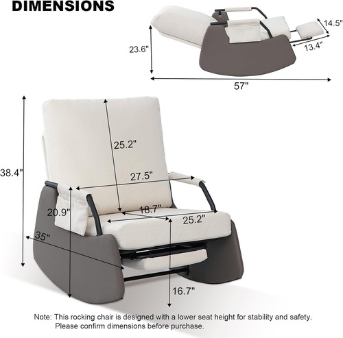 Recliner armchair glider - recliner,