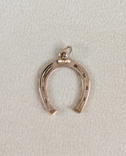 Vintage 9ct yellow gold horse - vintage,