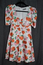 ZARA Floral Puff Sleeve Dress