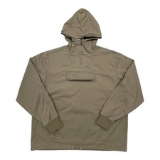 POP Smock Men's Small Brown Cotton Twill Hooded Pullover Fisherman Festival