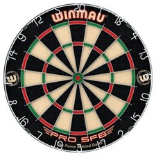Winmau Dartboard Pro SFB Round Wire Bristle Board with Staple-Free Bullseye