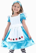 Girls Child Kids ALICE IN WONDERLAND Fancy Dress Costume Fairy Princess Age 2-9