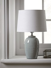 Ribbed Crackle Glaze Table Lamp