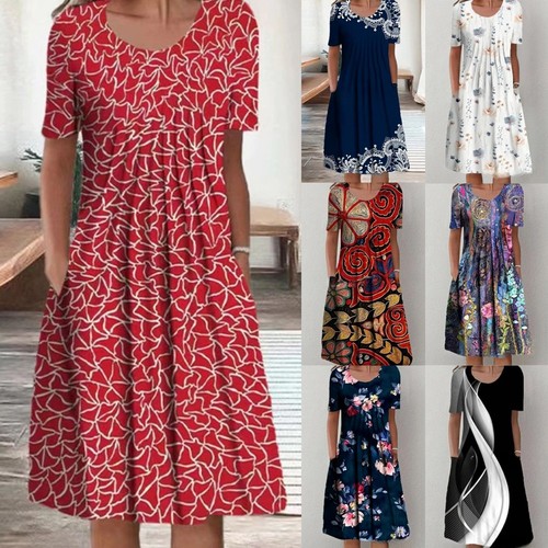 Ladies print summer short - print,