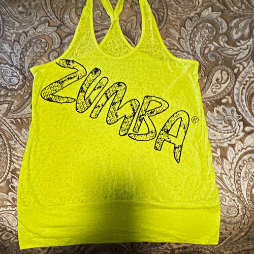 Zumba women yellow graphic - zumba, women’s