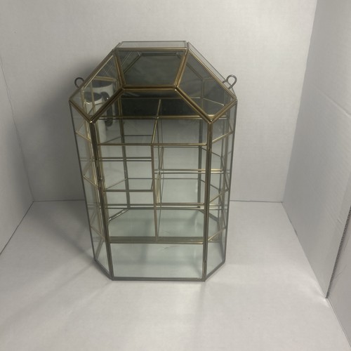 Vintage brass glass - glass, minature