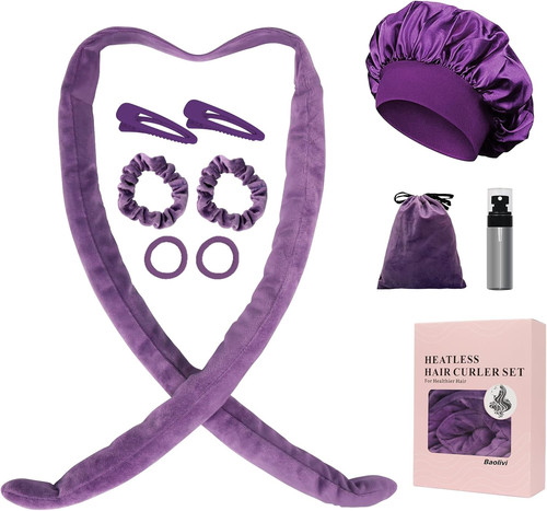 Velvet heatless curls hair - curls,