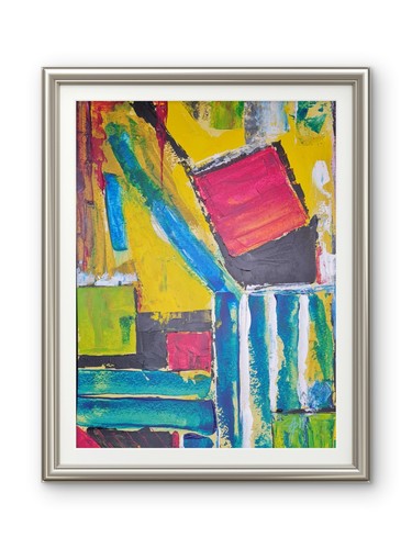 Abstract red square original - square",