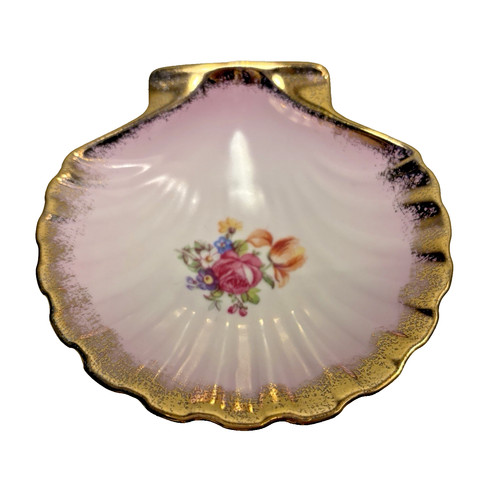 Shell trinket dish vintage - dish,