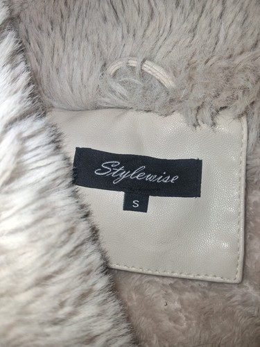 Leather fur faux coat - fur,